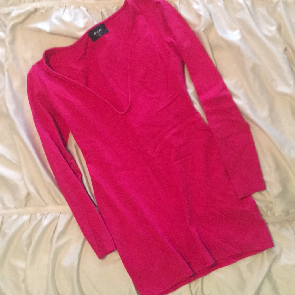 Hot pink mini dress 💕